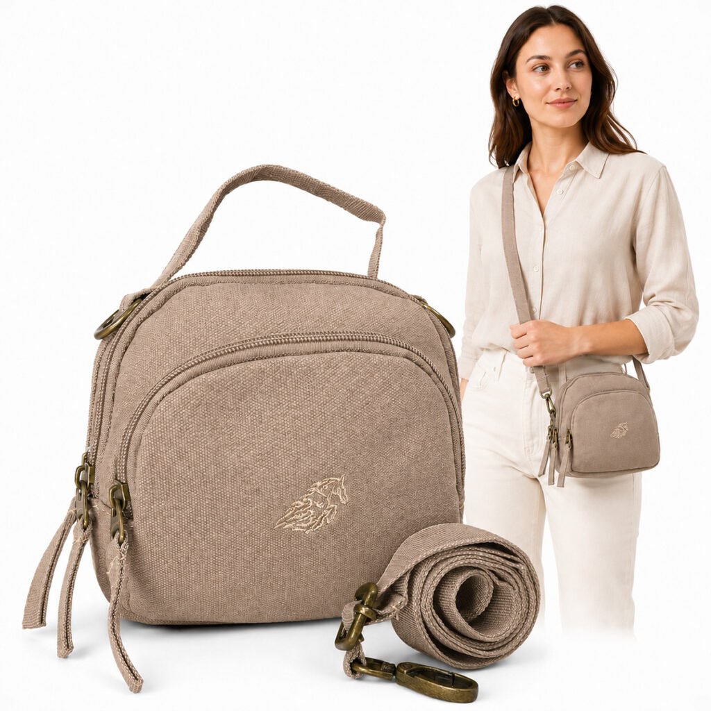 Bolsa Shouder Bag Feminina Pequena Transversal Lona